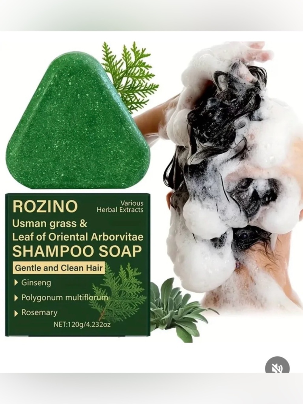 Shampoo Soap With Usman Grass & Leaf Of Oriental Arborvitae